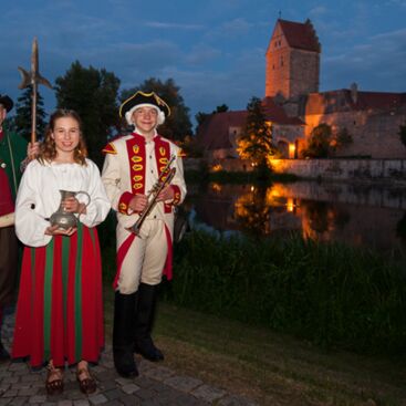 Dinkelsbühl, Dreigestirn am Rothenburger Tor