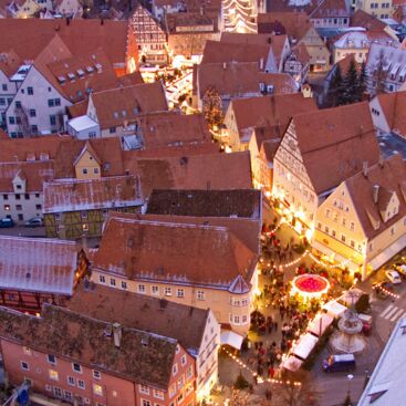 Romantischer Weihnachtsmarkt in Nördlingen