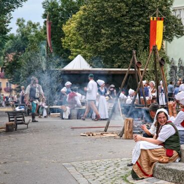 Reichsstadt-Festtage in Rothenburg - Bürgerleben in der Herrngasse