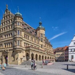 Rathaus am Marktplatz in Rothenburg ob der Tauber