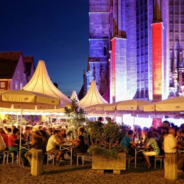 Weindorf Rothenburg - Am Kirchplatz